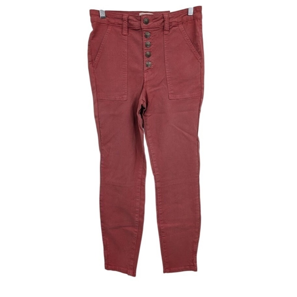 Joie Women's NWT The High Rise Maxine Skinny Jeans Red sz 28